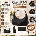 Siri Classic Shoulder Bag (กระเป๋าสะพายไหล่ทรงทรงเกี๊ยว) สีดำ