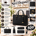 Siri Elegance Tote Bag (กระเป๋าถือทรงโท้ทสำหรับทำงาน) - สีดำ