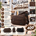 Siri Urban Sling Bag (กระเป๋าคาดอก ) - สีน้ำตาลเข้ม